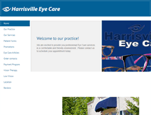 Tablet Screenshot of harrisvilleeyecare.com